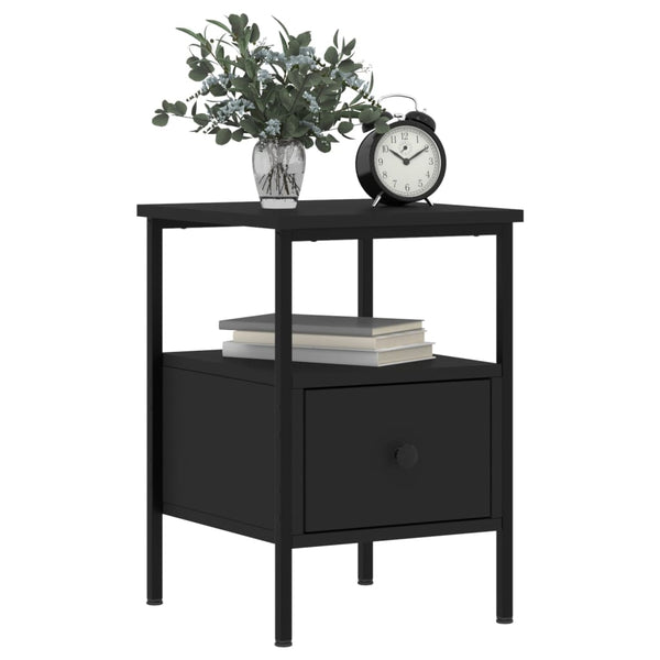 Nachttische 2er Set Schwarz 34x36x50cm