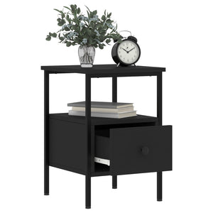Nachttische 2er Set Schwarz 34x36x50cm