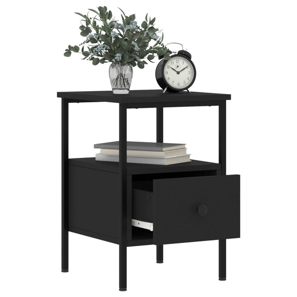 Nachttische 2er Set Schwarz 34x36x50cm