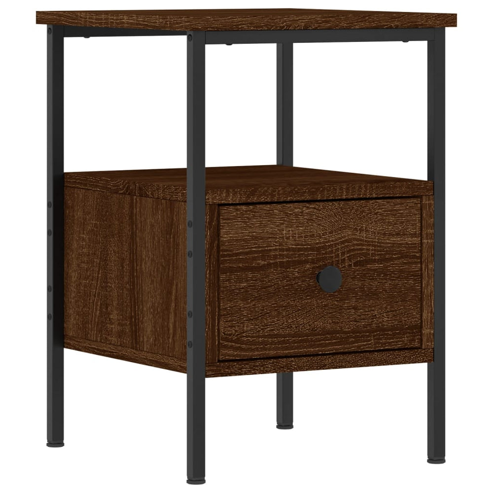 vidaXL Bedside Table Brown Oak-Look 34x36x50 cm Engineered Wood