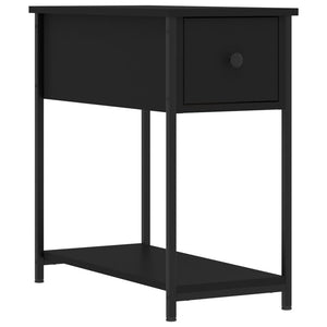 Schwarzer Nachttisch 30x60x60 cm