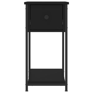 Nachttische Schwarz Holz 30x60x60 cm, 2er-Set