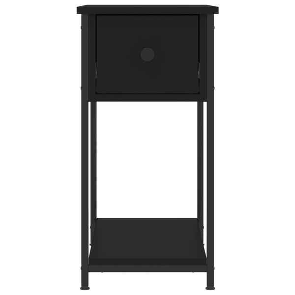 Nachttische Schwarz Holz 30x60x60 cm, 2er-Set