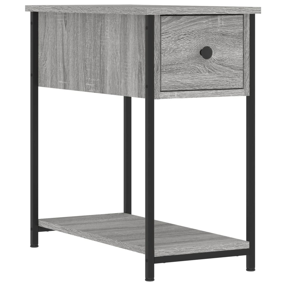 vidaXL Nightstand Grey Sonoma Oak 30x60x60 cm Engineered Wood