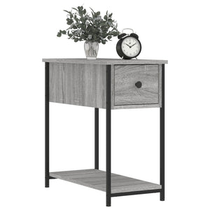 2er-Set Nachttische Sonoma Grau 30x60x60 cm Holzwerkstoff