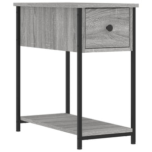 2er-Set Nachttische Sonoma Grau 30x60x60 cm Holzwerkstoff