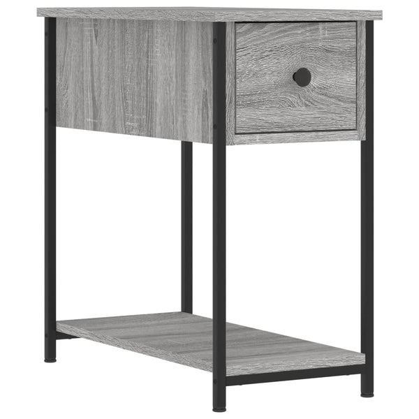 2er-Set Nachttische Sonoma Grau 30x60x60 cm Holzwerkstoff