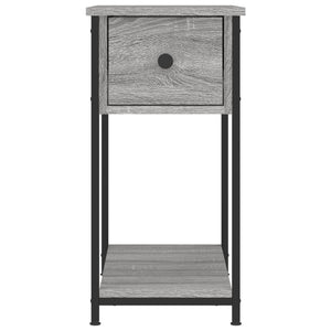 2er-Set Nachttische Sonoma Grau 30x60x60 cm Holzwerkstoff