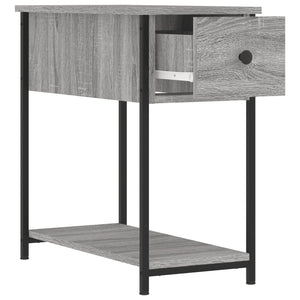 2er-Set Nachttische Sonoma Grau 30x60x60 cm Holzwerkstoff
