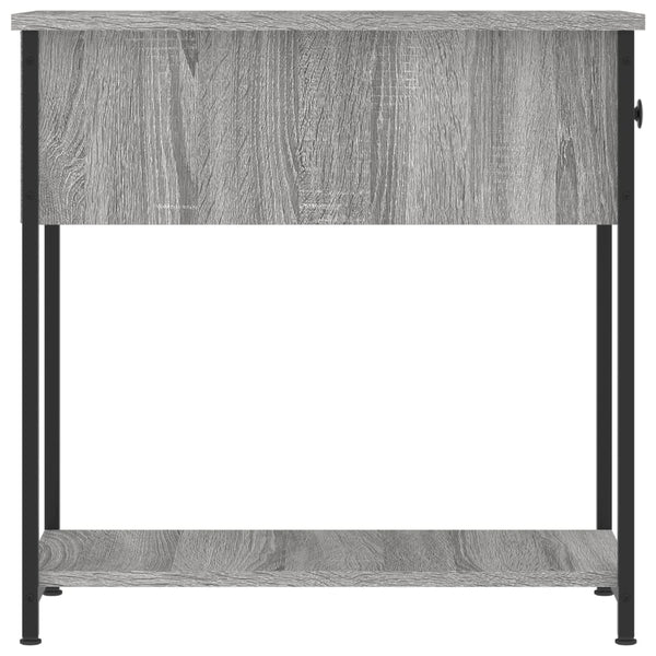 2er-Set Nachttische Sonoma Grau 30x60x60 cm Holzwerkstoff