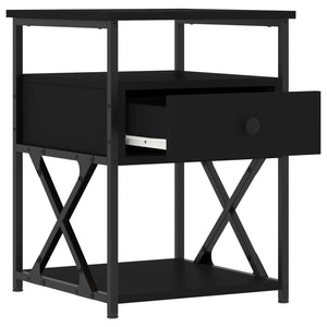 Nachttische Schwarz 40x42x55cm, 2er-Set