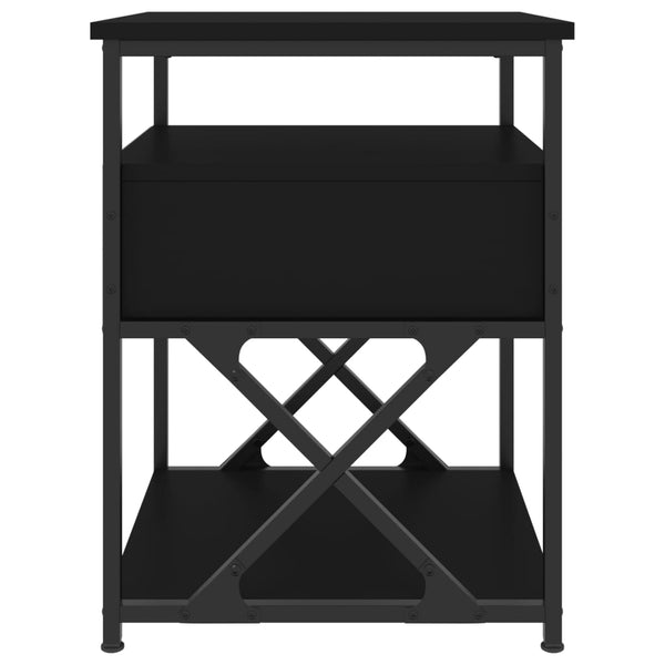 Nachttische Schwarz 40x42x55cm, 2er-Set