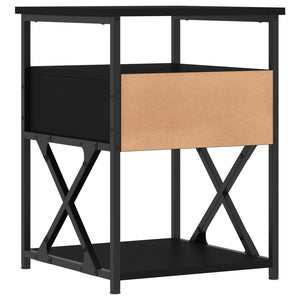 Nachttische Schwarz 40x42x55cm, 2er-Set