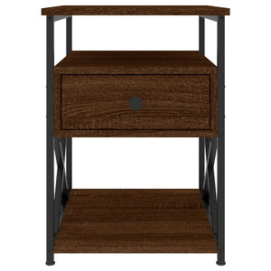 Nachttisch Braun Eichenoptik 40x42x55 cm