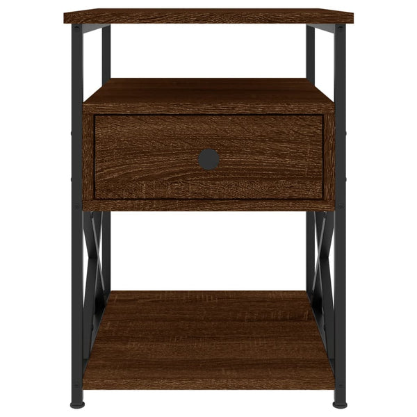 Nachttisch Braun Eichenoptik 40x42x55 cm