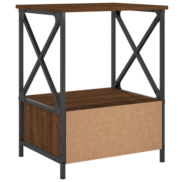 Nachttisch Braun Eichen-Optik 50x41x65 cm