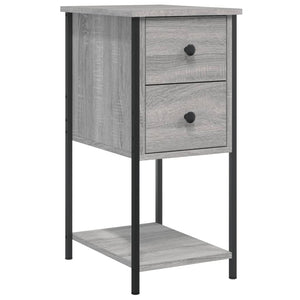 Nachttisch Grau Sonoma 32x42x70 cm