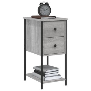 Nachttisch Grau Sonoma 32x42x70 cm