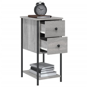 Nachttisch Grau Sonoma 32x42x70 cm
