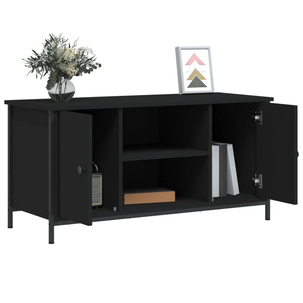 Schwarzer TV-Schrank 100 cm