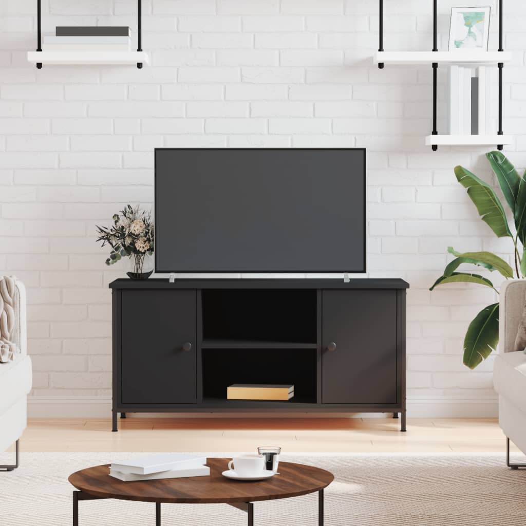 Schwarzer TV-Schrank 100 cm