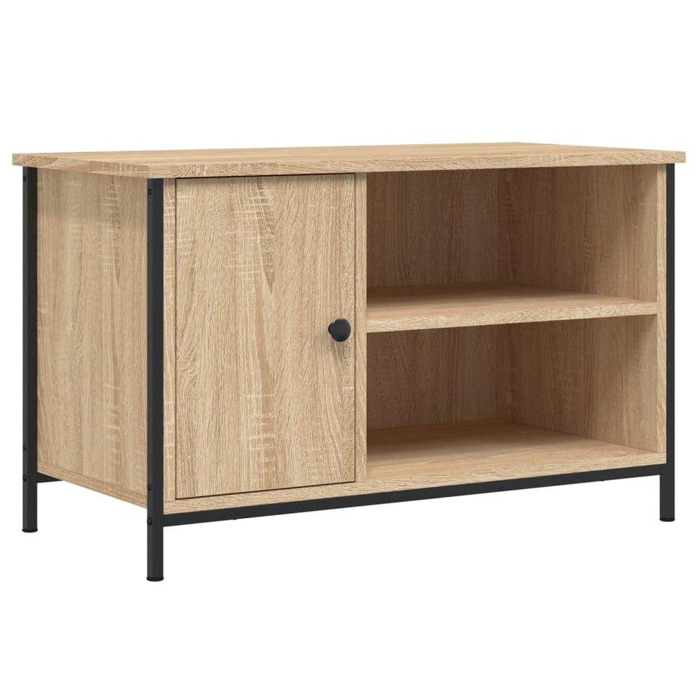 vidaXL Meuble TV chêne Sonoma 80x40x50 cm Aggloméré