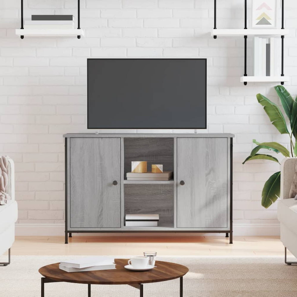 TV-Schrank Grau Sonoma-Eiche, 100 cm