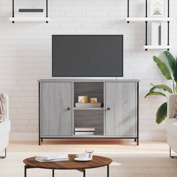 TV-Schrank Grau Sonoma-Eiche, 100 cm