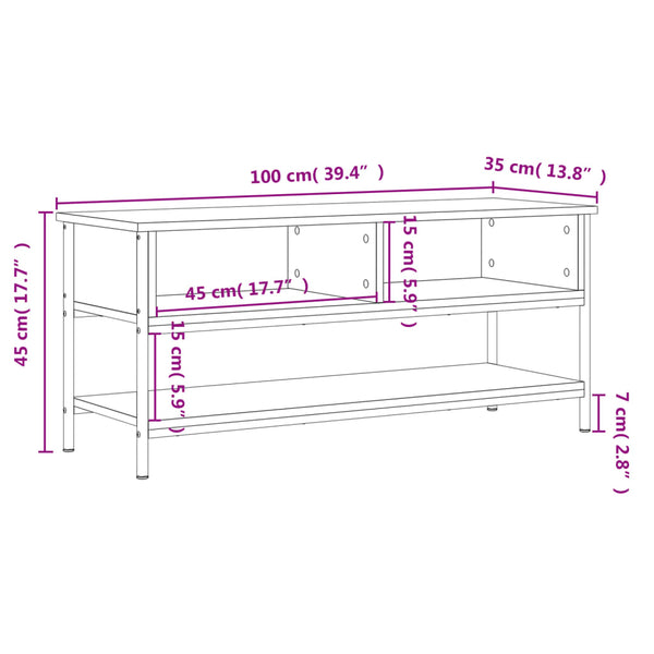 TV-Schrank Sonoma-Eiche, 100 cm