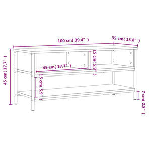 TV-Schrank Räuchereiche 100 cm
