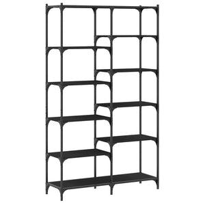 Schwarzes Bücherregal 100x32x170 cm