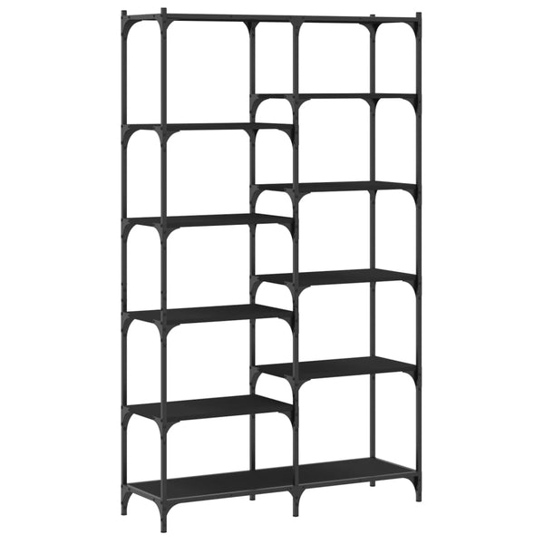 Schwarzes Bücherregal 100x32x170 cm