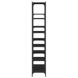 Schwarzes Bücherregal 100x32x170 cm