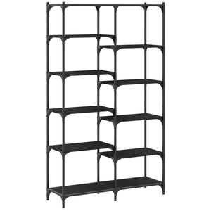 Schwarzes Bücherregal 100x32x170 cm