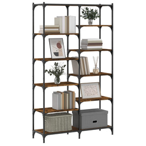 Bücherregal Räuchereiche 100x32x170 cm