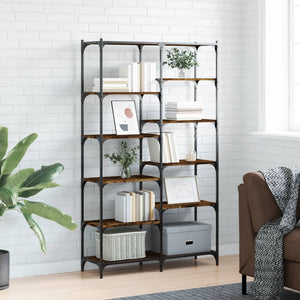 Bücherregal Räuchereiche 100x32x170 cm