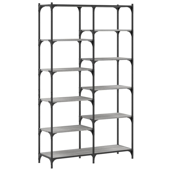 Bücherregal Grau Sonoma 100x32x170 cm