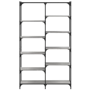 Bücherregal Grau Sonoma 100x32x170 cm