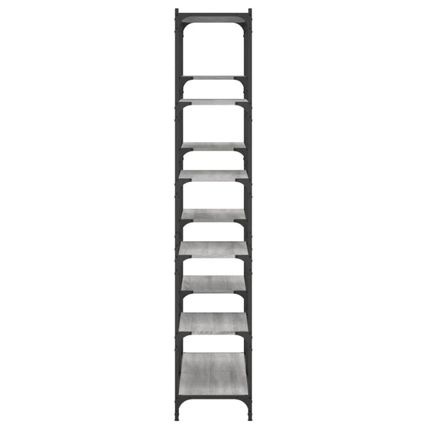 Bücherregal Grau Sonoma 100x32x170 cm