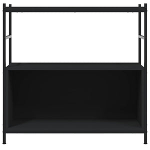 Schwarzes Bücherregal 80 cm