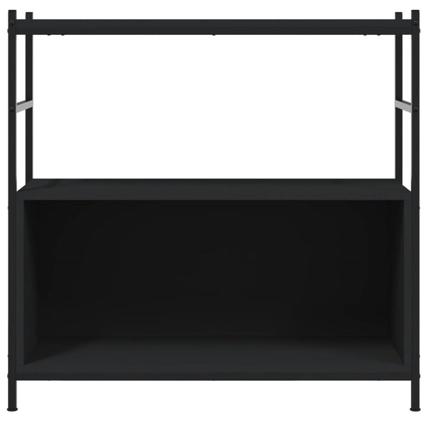 Schwarzes Bücherregal 80 cm