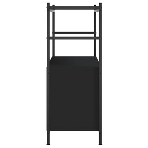 Schwarzes Bücherregal 80 cm