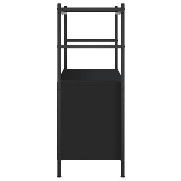 Schwarzes Bücherregal 80 cm