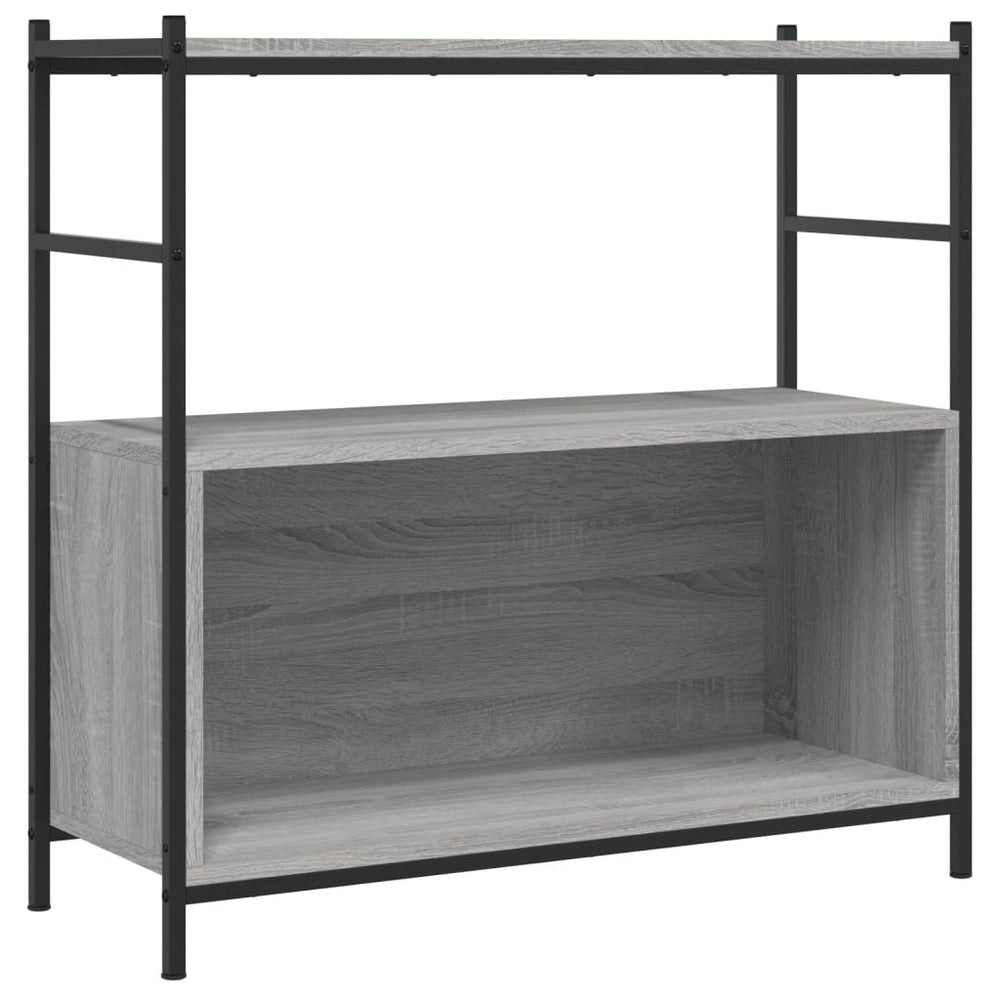 vidaXL Bibliothèque gris Sonoma 80x30x78,5 cm bois d'ingénierie et fer