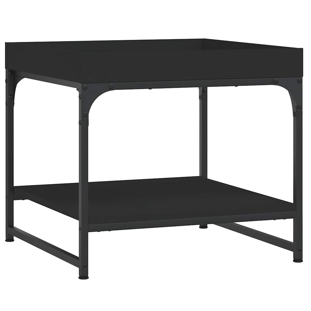 Schwarzer Couchtisch 49,5x49,5 cm