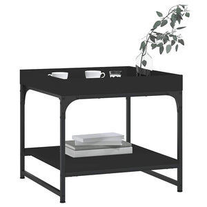 Schwarzer Couchtisch 49,5x49,5 cm