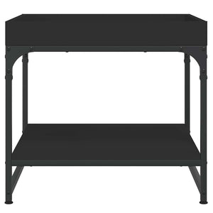 Schwarzer Couchtisch 49,5x49,5 cm