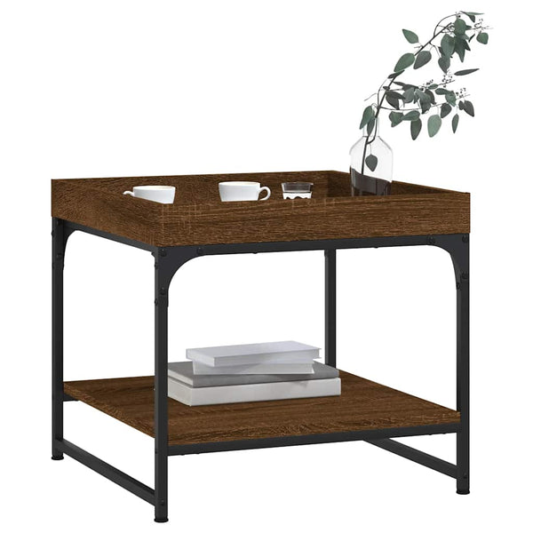 Couchtisch Braun Eichenoptik 49,5x49,5 cm