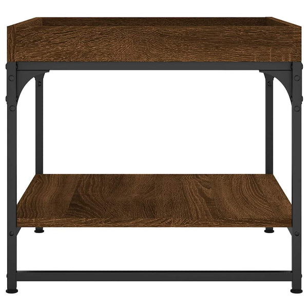 Couchtisch Braun Eichenoptik 49,5x49,5 cm