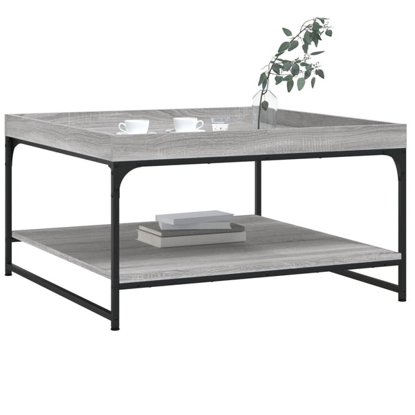 Grauer Couchtisch Sonoma 80x80 cm